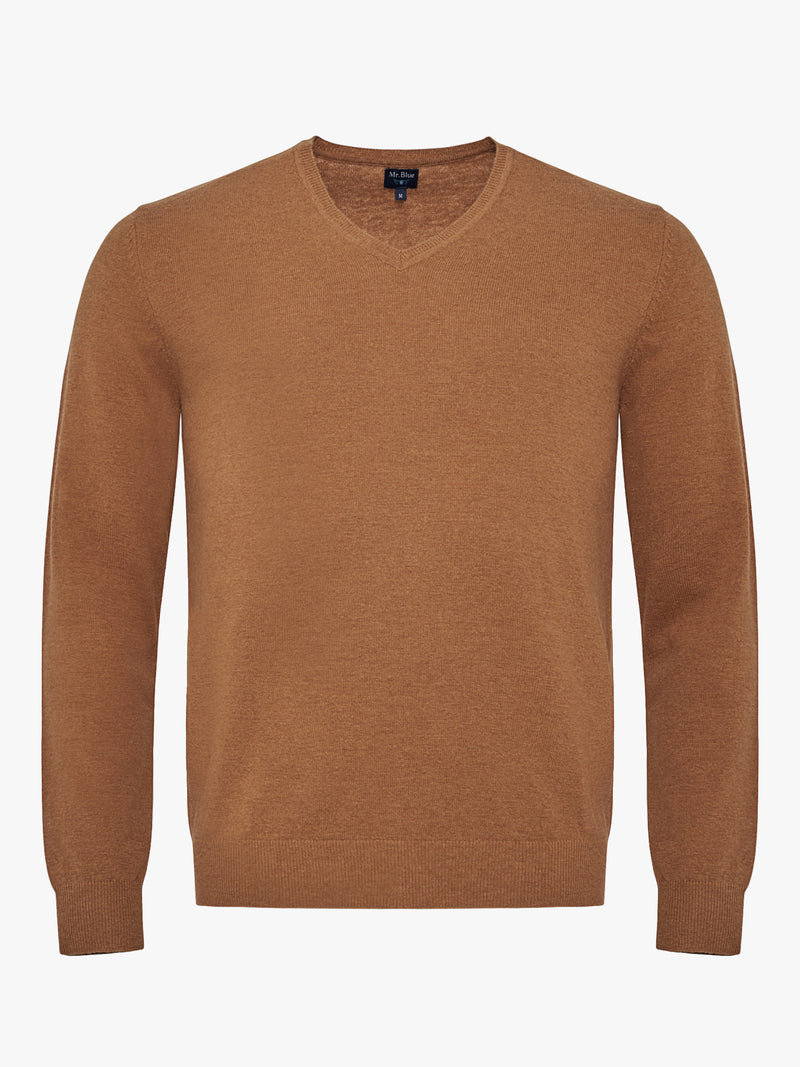 Pullover Lã Grosso Camel Mr. Blue