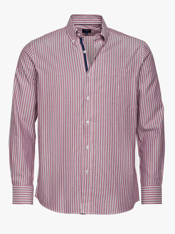 Chemise Oxford rouge coupe classique