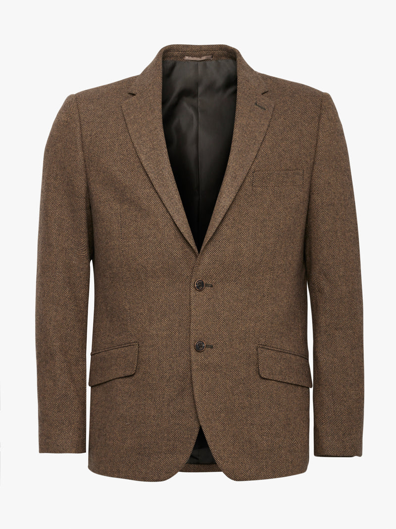 Blazer en laine marron