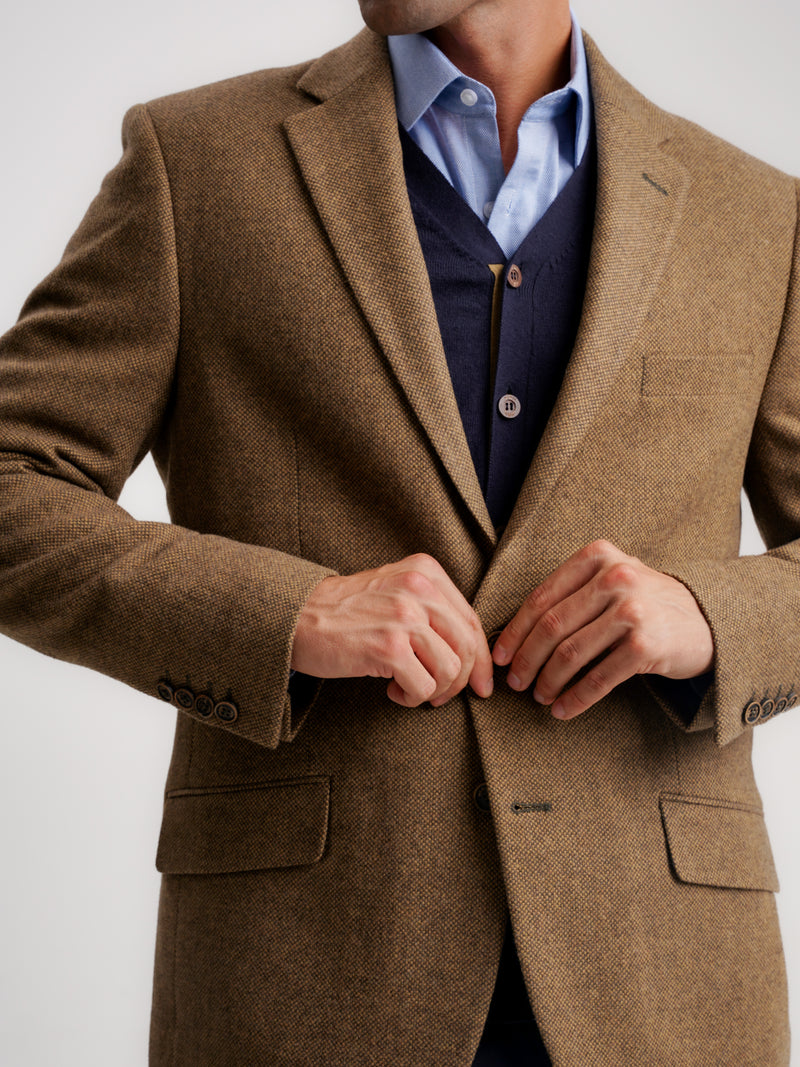 Blazer en laine marron