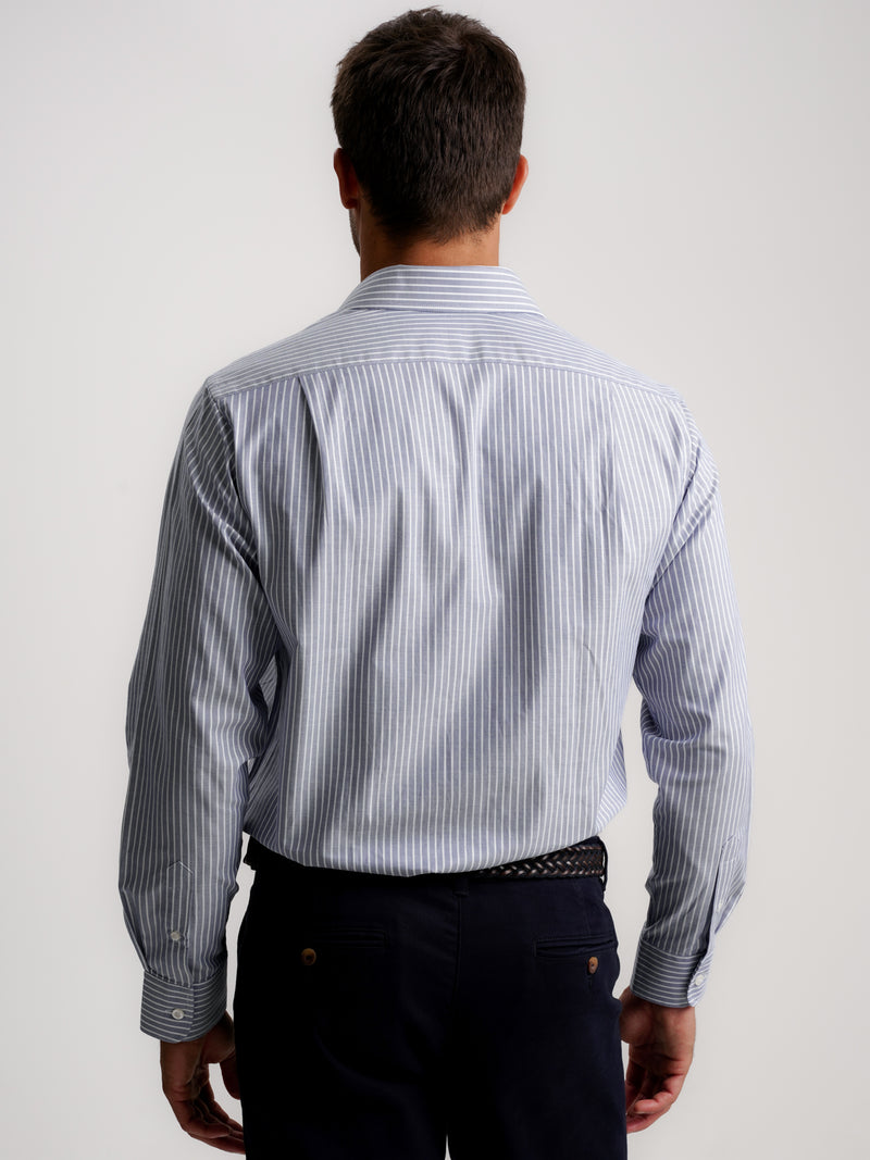 Camisa Classic Fit Oxford Azul