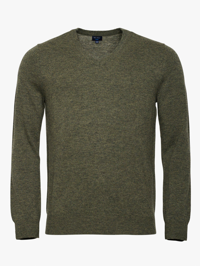 Green Thick Wool Pullover