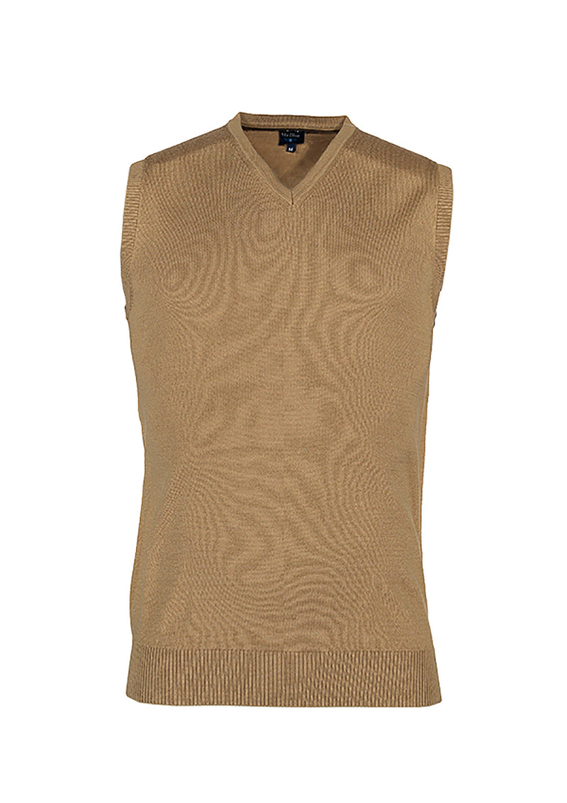 GILET COL V EN LAINE