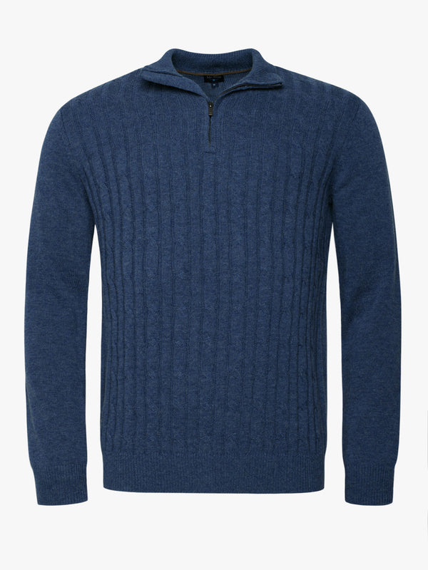 Pullover Lã Grosso Azul