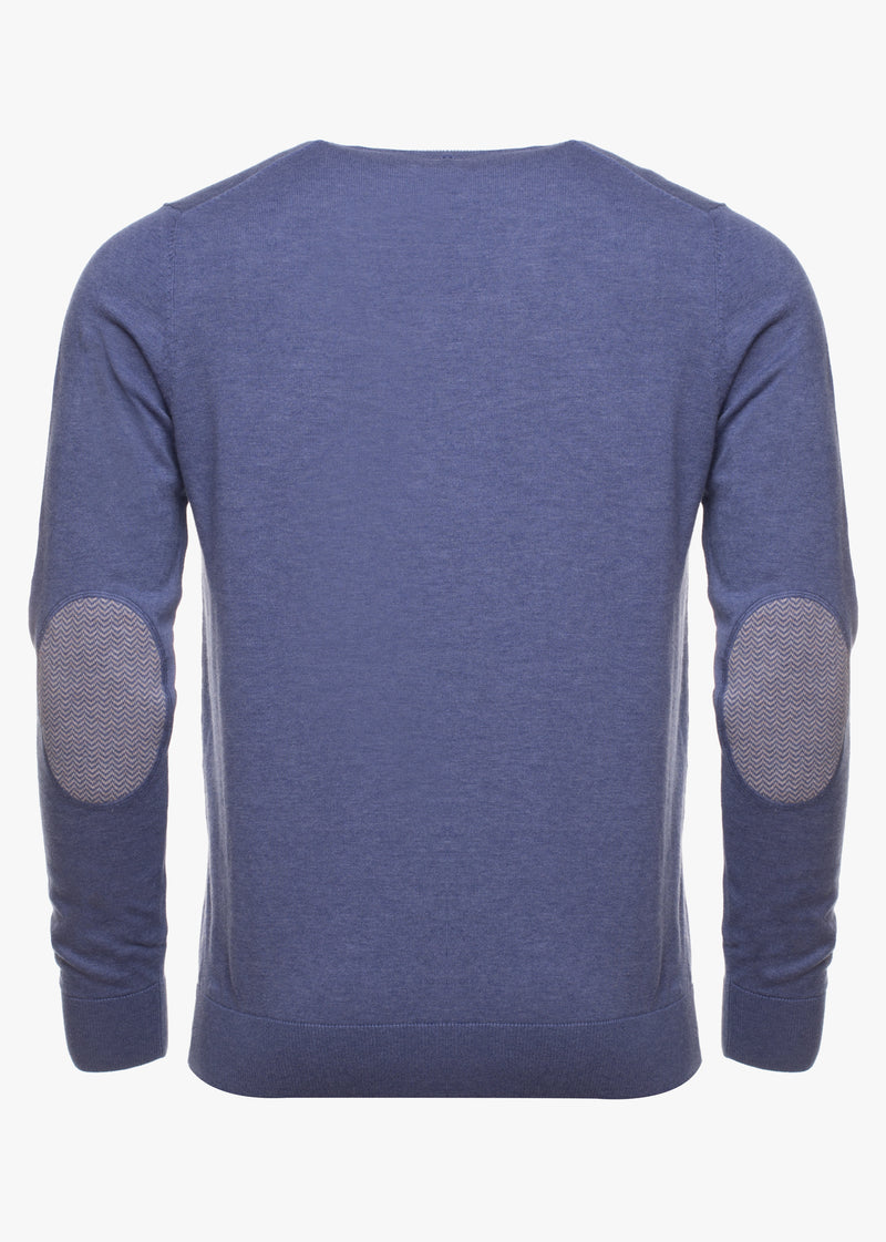 Pullover V-neck with elbow band