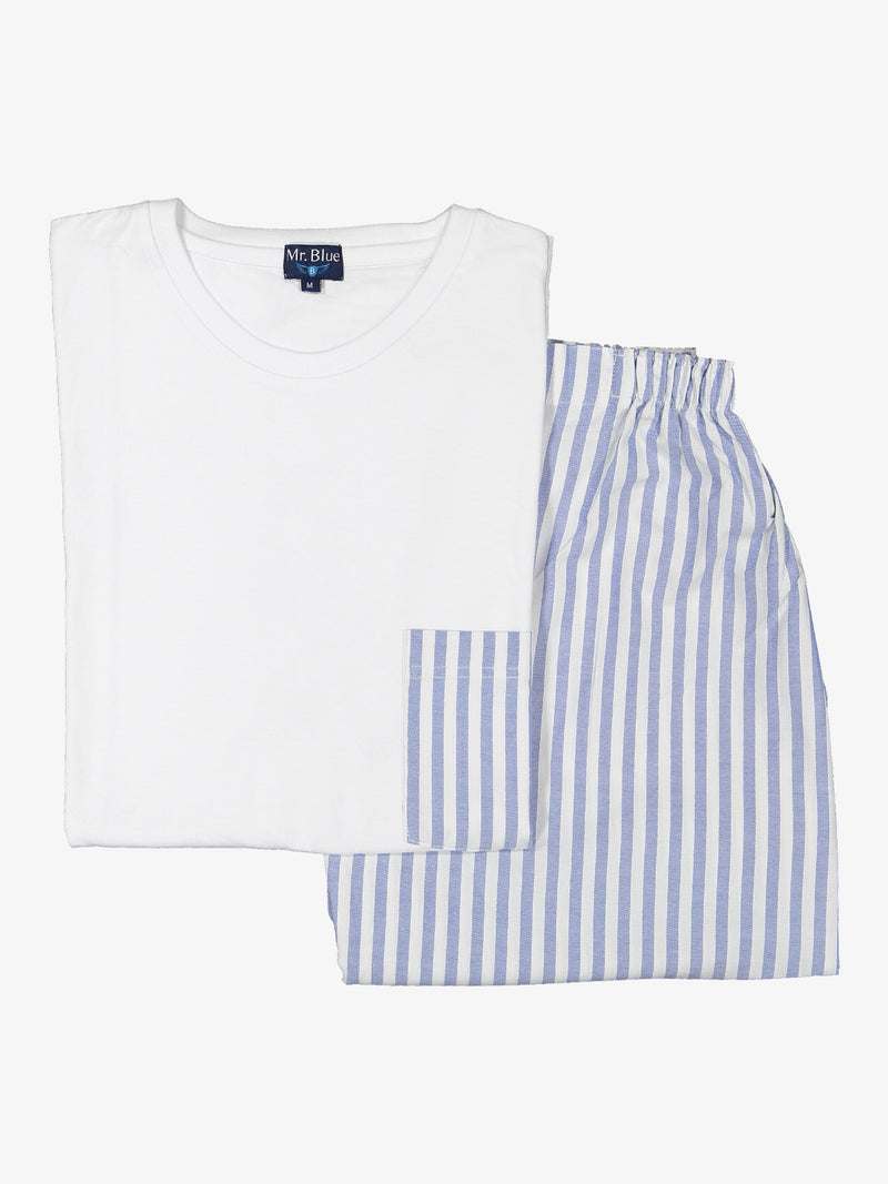 Blue Striped Sportswear Pajama