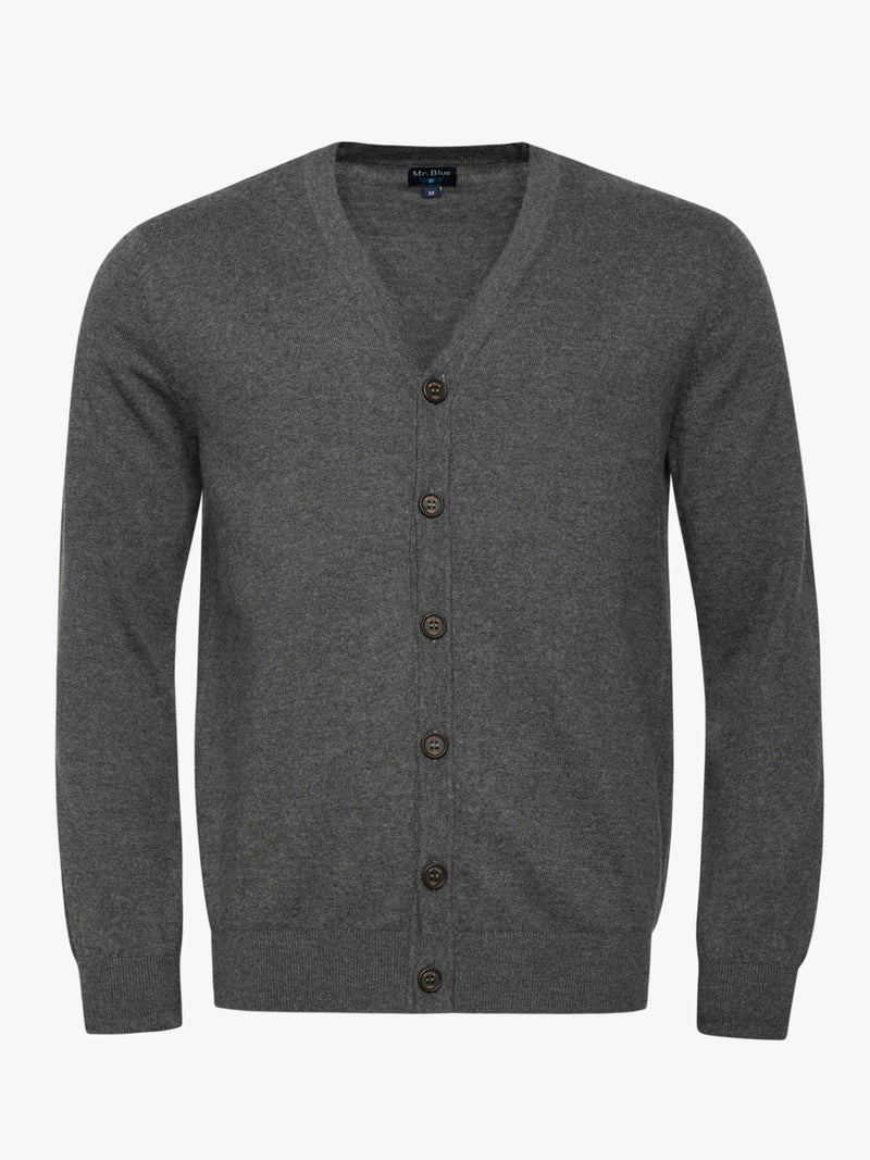 Grey Slim Merino Wool Pullover