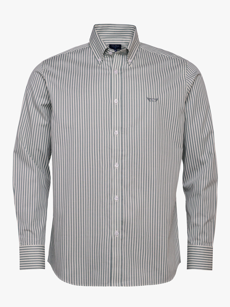 Camisa Regular Fit Twill Verde Mr. Blue