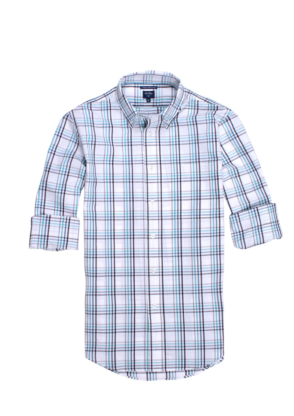 Camisa Regular Fit Azul Mr. Blue