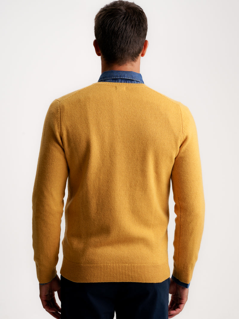 Pullover Lã Grosso Amarelo Mr. Blue